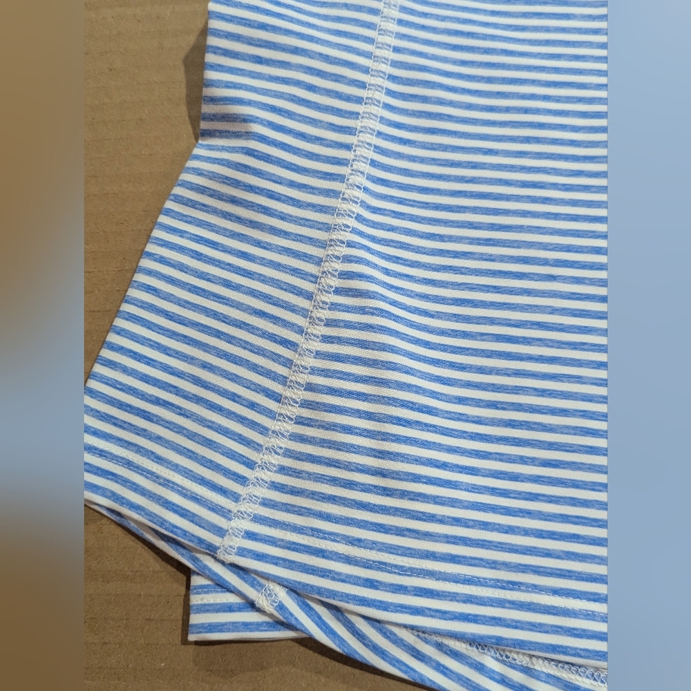 Vineyard Vines Women's Aqua Blue White Stripe Performance 1/4 Zip Top XXS *NWOT - Picture 14 of 15